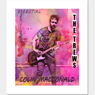 The Trews in Concert. Special one of a kind image of Colin MacDonald vocalist/guitar/songwriter for The Trews, shot by band photographer Philip C. Perron. Posters and Art